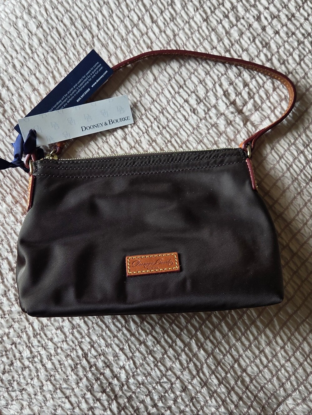 [NWT] Dooney & Bourke Black Nylon Pouchette